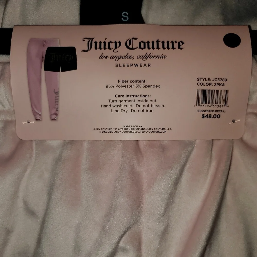 Juicy Couture Sleepwear Bottoms Set Size Small